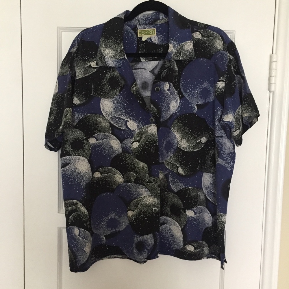 Vintage Esprit button down outer space shirt